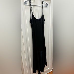 Cotton Candy black silky dress